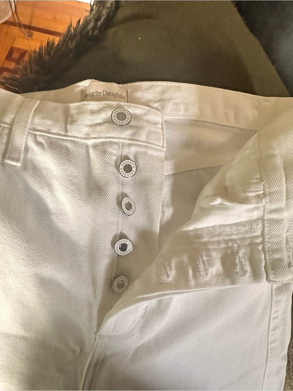 Favorite Daughter Nikki barrel mid rise jeans.